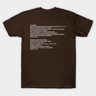 1210 specs T-Shirt